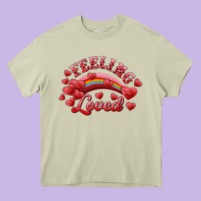 Heavy Core Tee Feeling Loved Valentine's Day