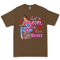 Cacao just a girl who loves books Premium Tee - texasbilliewilder
