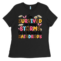 Black i've survived too many storms Ladies Tee - JahusDesignShop