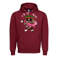 Burgundy so berry buojee Zipper Hoodie - MaliasSmallBusiness