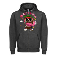 Charcoal Heather so berry buojee Zipper Hoodie - MaliasSmallBusiness