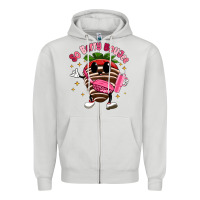 Dove Grey so berry buojee Zipper Hoodie - MaliasSmallBusiness