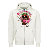 Oatmeal Heather so berry buojee Zipper Hoodie - MaliasSmallBusiness