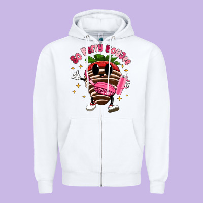 So Berry Buojee Zipper Hoodie Designed By Maliassmallbusiness