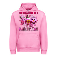 Fuchsia Pink iam dreaming of a christmas Urban Hoodie - CowGirlArtShop