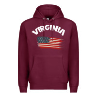 Burgundy VIRGINIA Premium Hoodie - Bettercallsaul
