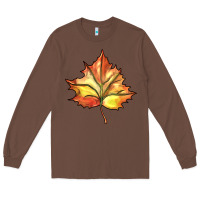 Chestnut withered leaf Long Sleeve Tee - BarkalooDesign