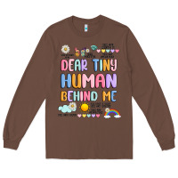 Chestnut dear tiny human behind me Long Sleeve Tee - JahusDesignShop