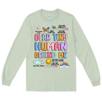 Matcha dear tiny human behind me Long Sleeve Tee - JahusDesignShop