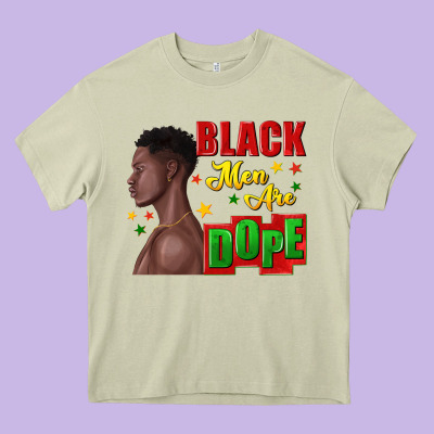Black Men Are Dope Black Man Heavy Core Tee Designed By Texasbilliewilder