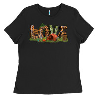 Black love camping Ladies Tee - texasbilliewilder