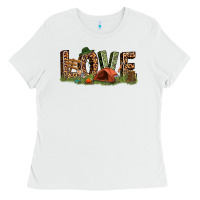 White love camping Ladies Tee - texasbilliewilder