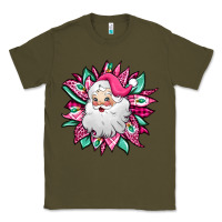 Army Green pink Christmas Santa Claus sunflower Classic Tee - Jasminsmagicworld