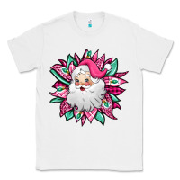 White pink Christmas Santa Claus sunflower Classic Tee - Jasminsmagicworld