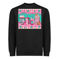 Black pink christmas coffee Heavyweight Sweatshirt - Jasminsmagicworld