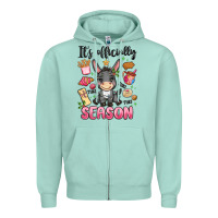 Seafoam its officially season Zipper Hoodie - MaliasSmallBusiness