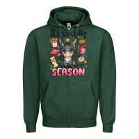 Sports Green its officially season Zipper Hoodie - MaliasSmallBusiness