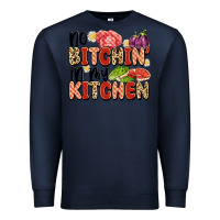 Navy no bitchin'in my kitchen Premium Sweatshirt - Artiststas