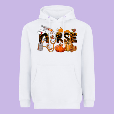 Fall Nurse Heavyweight Hoodie Designed By Lillyallendesigns