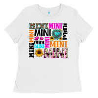 White mini gemstone sunflower Ladies Tee - texasbilliewilder