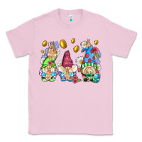 Bubblegum Pink easter gnome with eggs Classic Tee - AdoDesignShop