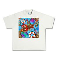 Pistachio summer with leopard seamless pattern Urban Heavy Tee - BundleAndBundleShop