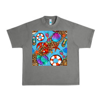 Tornado summer with leopard seamless pattern Urban Heavy Tee - BundleAndBundleShop