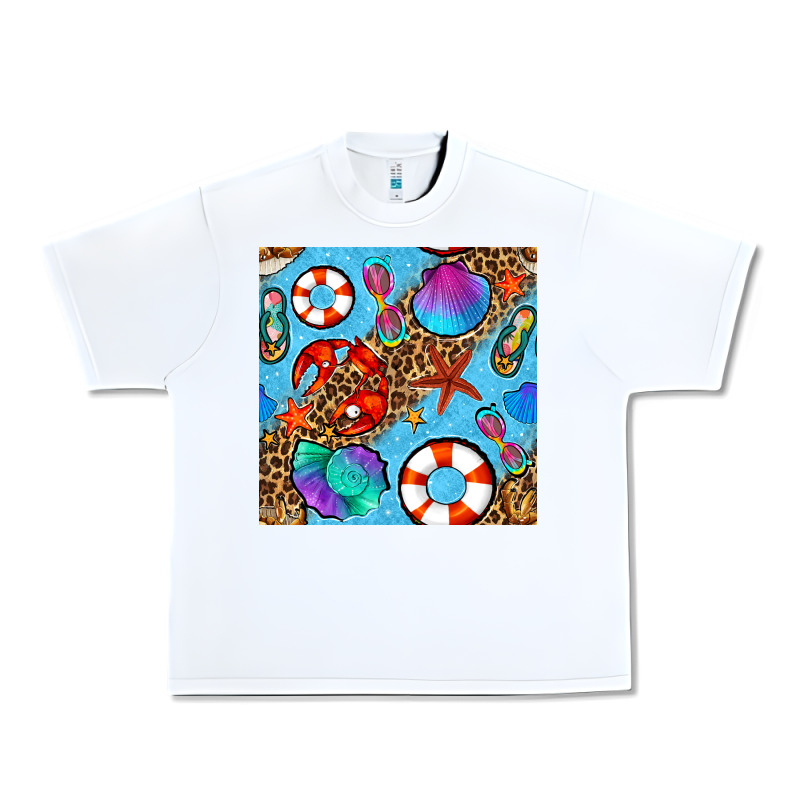 Summer With Leopard Seamless Pattern Urban Heavy Tee by BundleAndBundleShop | Teevron