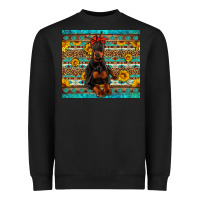 Black doberman with western background Heavyweight Sweatshirt - Artiststas