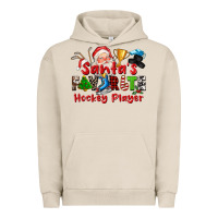 Pigment French Oak santas favorite hockey player Urban Hoodie - CowGirlArtShop