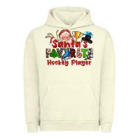 Pigment Pistachio santas favorite hockey player Urban Hoodie - CowGirlArtShop