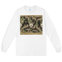 White camouflage bull skull Long Sleeve Tee - Jasminsmagicworld