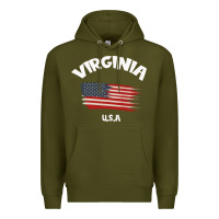 Army Green VIRGINIA U.S.A Premium Hoodie - Bettercallsaul