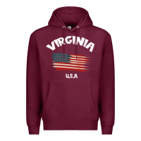 Burgundy VIRGINIA U.S.A Premium Hoodie - Bettercallsaul