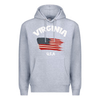 Heather Grey VIRGINIA U.S.A Premium Hoodie - Bettercallsaul