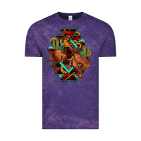 Cloud Purple aztec rodeo cowboy christmas Vintage Tee - JahusDesignShop