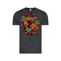 Vintage Black aztec rodeo cowboy christmas Vintage Tee - JahusDesignShop
