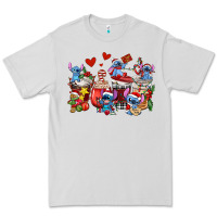 Dove Grey christmas stitch coffee cups Premium Tee - AdoDesignShop