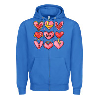 True Royal sketch hearts Zipper Hoodie - MaliasSmallBusiness