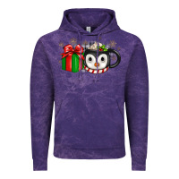 Cloud Purple Christmas penguin coffee Vintage Hoodie - JahusDesignShop