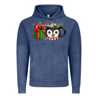 Vintage Denim Christmas penguin coffee Vintage Hoodie - JahusDesignShop