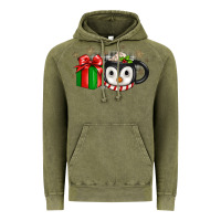 Vintage Olive Christmas penguin coffee Vintage Hoodie - JahusDesignShop