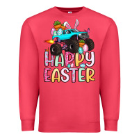 Cardinal monster truck happy easter Premium Sweatshirt - Artiststas
