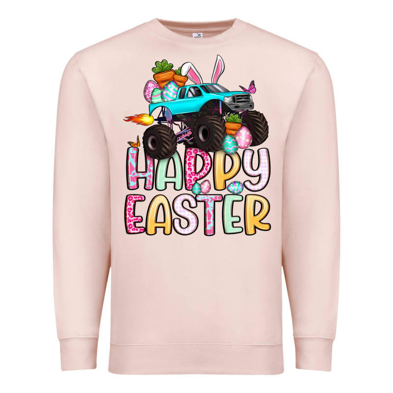 Monster Truck Happy Easter Premium Sweatshirt by Artiststas | Teevron