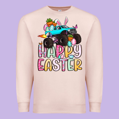 Monster Truck Happy Easter Premium Sweatshirt Designed By Artiststas