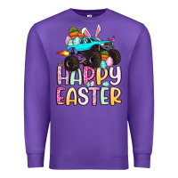 Purple monster truck happy easter Premium Sweatshirt - Artiststas