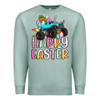 Seafoam monster truck happy easter Premium Sweatshirt - Artiststas