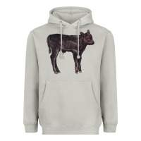 Moon Dust Black Angus Calf Illustrations Heavyweight Hoodie - LillyAllenDesigns