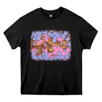 Black easter butterfly leopard background Heavy Core Tee - Artiststas