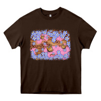 Easter Butterfly Leopard Background Heavy Core Tee | Teevron